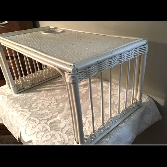 70’s Vintage Wicker Cottage Core Lap Tray - Picture 4 of 9